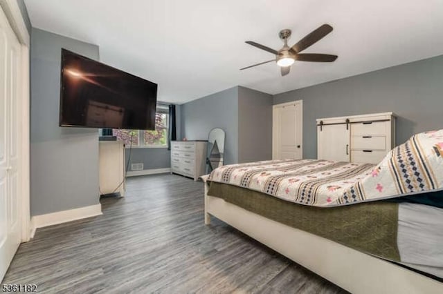 11 Spring Mdw, Oxford Twp, NJ 07863 - bedroom with wood finished floors and ceiling fan