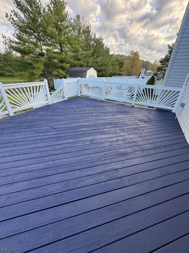 11 Spring Mdw, Oxford Twp, NJ 07863 - wooden deck with a shed