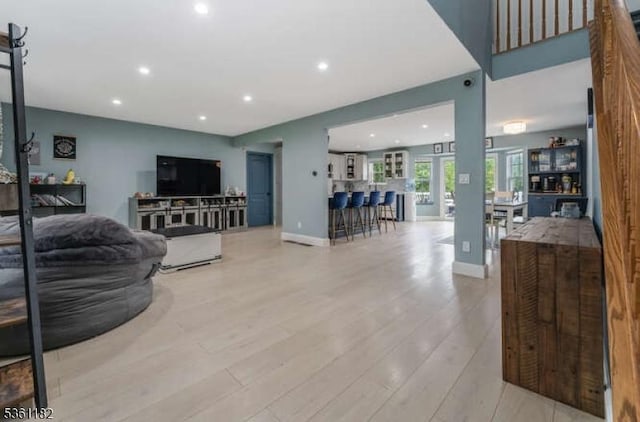 11 Spring Mdw, Oxford Twp, NJ 07863 - living room with recessed lighting and wood finished floors