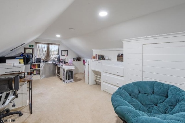 17 Woodstone Rd, Rockaway Boro, NJ 07866 - office area with lofted ceiling and light colored carpet