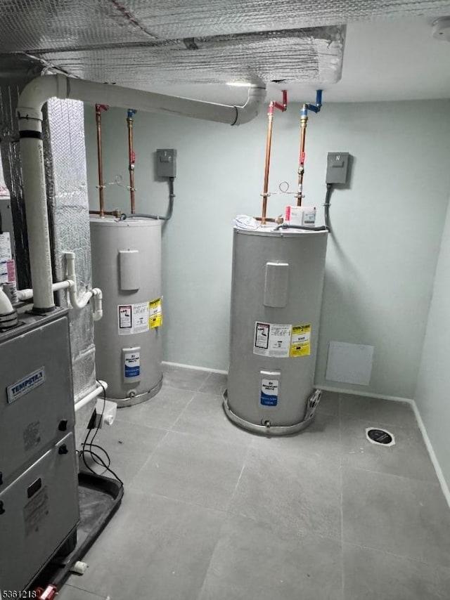 50 Willoughby St, Newark City, NJ 07112 - utilities featuring electric water heater and heating unit