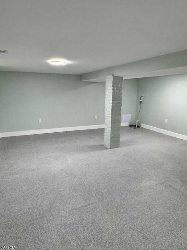 50 Willoughby St, Newark City, NJ 07112 - finished below grade area with baseboards and carpet