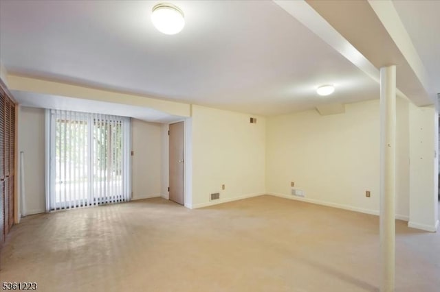 14 Highpoint Unit 14, Cedar Grove Twp, NJ 07009 - below grade area featuring light carpet and baseboards