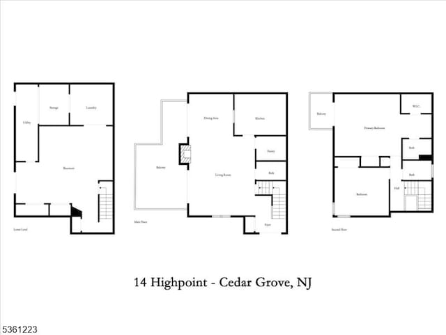 14 Highpoint Unit 14, Cedar Grove Twp, NJ 07009 - room layout
