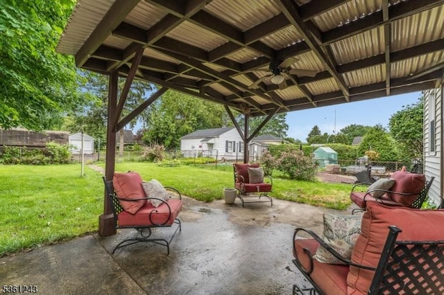 126 Park Ave, Lopatcong Twp, NJ 08865 - view of patio with a ceiling fan