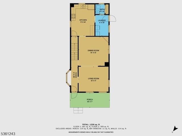 126 Park Ave, Lopatcong Twp, NJ 08865 - floor plan / room layout