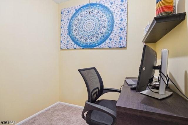665F Dover Ct, Hillsborough Twp, NJ 08844 - office area featuring carpet and baseboards