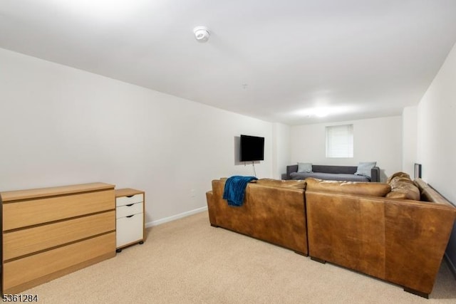 212 Riveredge Dr Unit 212, Chatham Twp, NJ 07928 - living room featuring light colored carpet and baseboards
