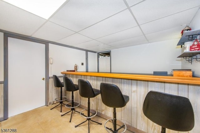 24 W Windy Bush Ln, Sparta Twp, NJ 07871 - indoor dry bar with a paneled ceiling