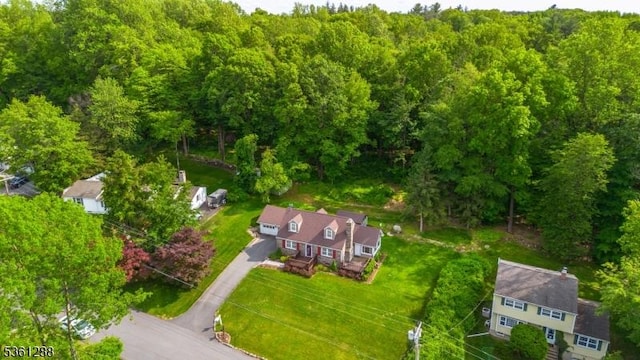 24 W Windy Bush Ln, Sparta Twp, NJ 07871 - drone / aerial view of a heavily wooded area
