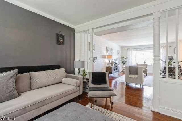 1 Hollywood Dr, Woodbridge Twp, NJ 07095 - living room featuring wood finished floors
