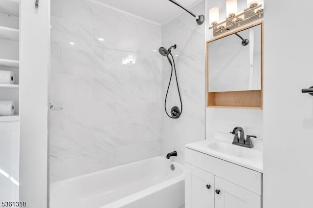 39 Johnson Rd, West Orange Twp, NJ 07052 - bathroom with  shower combination and vanity