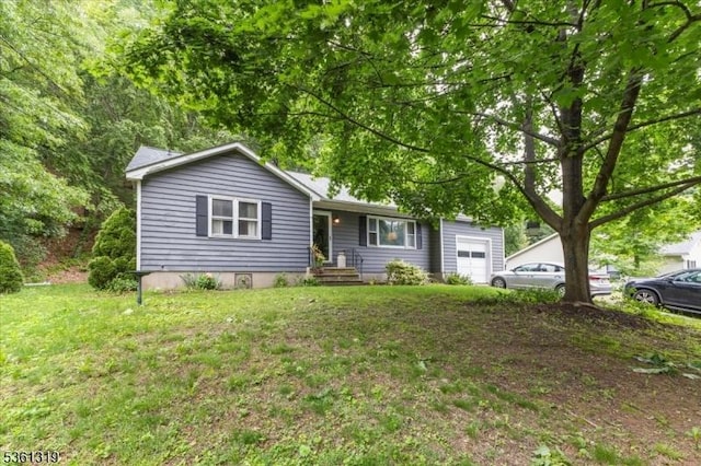 1337 State Route 57, Mansfield Twp, NJ 07865 - ranch-style home with an attached garage and a front yard