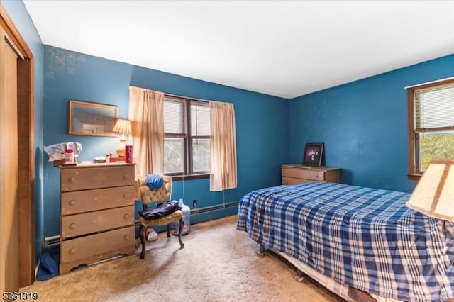 1337 State Route 57, Mansfield Twp, NJ 07865 - carpeted bedroom with a baseboard heating unit and a closet