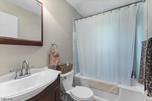 1337 State Route 57, Mansfield Twp, NJ 07865 - bathroom with toilet, shower / bath combo, and vanity
