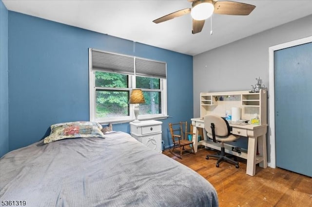 1337 State Route 57, Mansfield Twp, NJ 07865 - bedroom featuring wood finished floors and ceiling fan