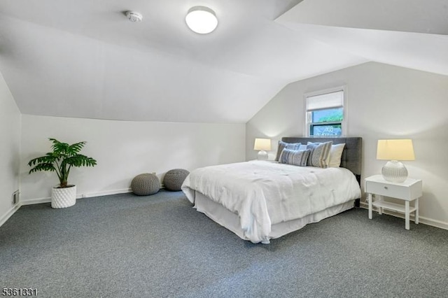 908 Willow Grove Rd, Westfield Town, NJ 07090 - carpeted bedroom featuring vaulted ceiling and baseboards
