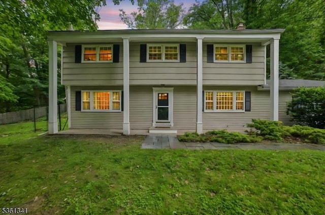2 Skyline Dr, Morris Twp, NJ 07960 - back of house featuring a chimney