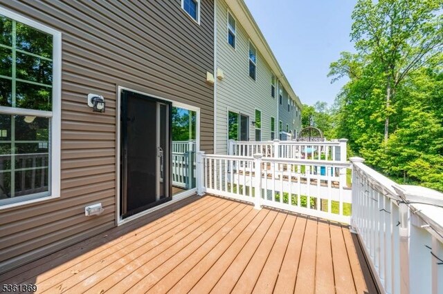 11 Woodland Way, Mount Arlington Boro, NJ 07856 - view of wooden terrace