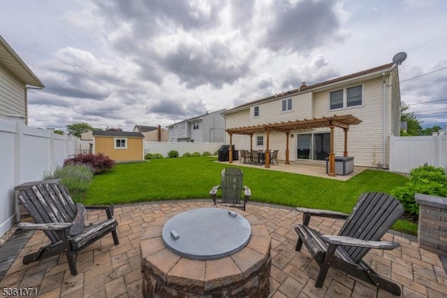 2507 Jay Pl, Union Twp, NJ 07083 - view of patio with a pergola