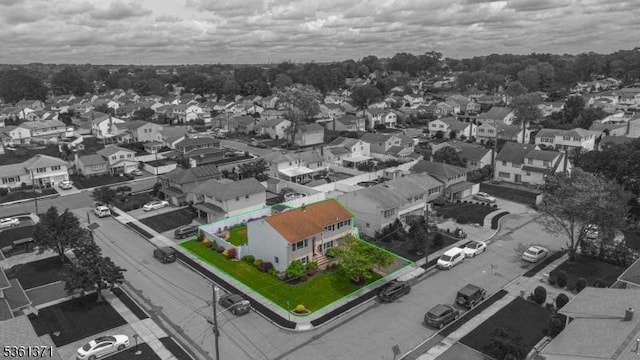 2507 Jay Pl, Union Twp, NJ 07083 - aerial view of residential area featuring property boundaries highlighted