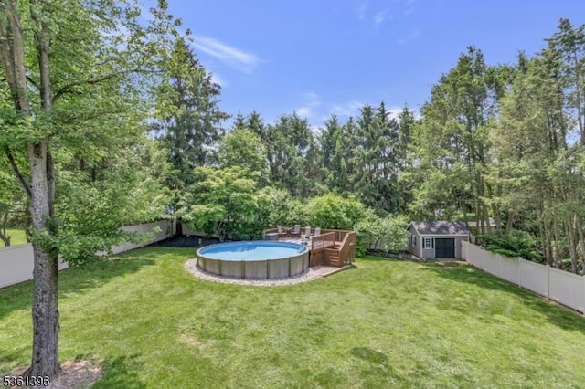 22 Messig Rd, Clinton Town, NJ 08809 - view of yard featuring a deck