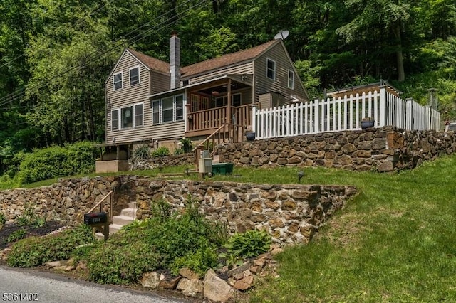 115 Stephensburg Rd, Washington Twp, NJ 07865 - view of front of home featuring a chimney