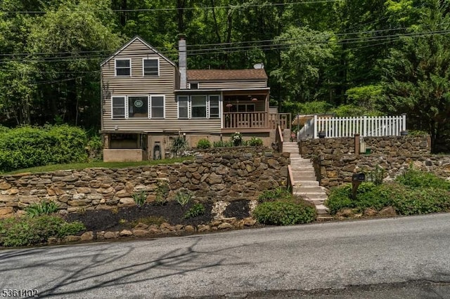 115 Stephensburg Rd, Washington Twp, NJ 07865 - view of front of house featuring stairway