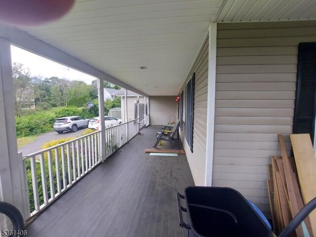 4 Babbitt Ct, Newton Town, NJ 07860 - view of wooden deck