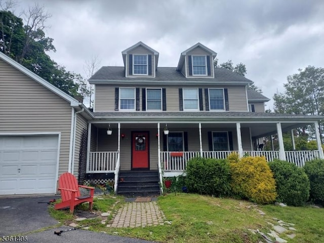 4 Babbitt Ct, Newton Town, NJ 07860 - view of front of house with a porch and a garage