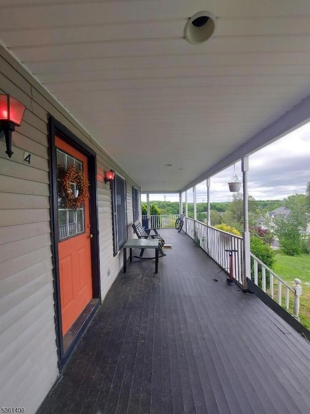 4 Babbitt Ct, Newton Town, NJ 07860 - view of wooden porch
