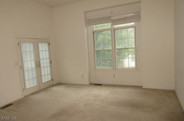 7 Troon Dr, Fredon Twp, NJ 07860 - spare room with carpet flooring and french doors