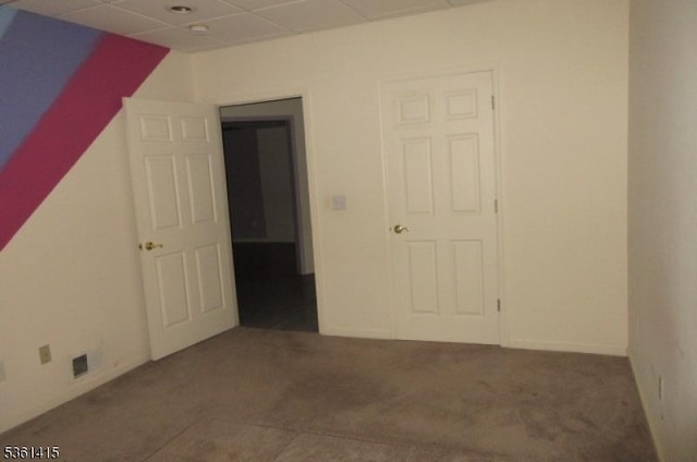 7 Troon Dr, Fredon Twp, NJ 07860 - carpeted spare room with a paneled ceiling
