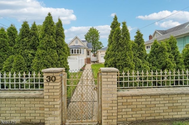 30 Market St, Garfield City, NJ 07026 - gate featuring a fenced front yard