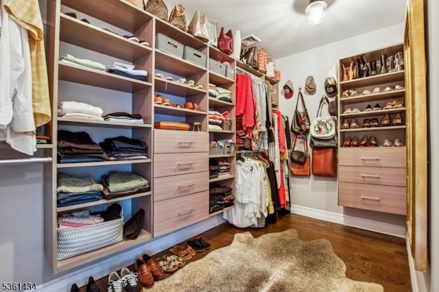 100 Gregory Ave, West Orange Twp, NJ 07052 - walk in closet with dark wood-style floors