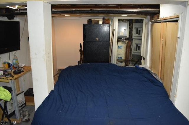375 Tower St, Union Twp, NJ 07088 - bedroom featuring water heater and freestanding refrigerator