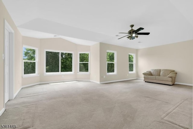 9 Mcgovern Ct, Bridgewater Twp, NJ 08807 - unfurnished living room featuring carpet floors, healthy amount of natural light, and a ceiling fan