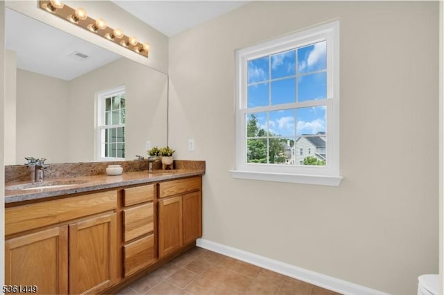9 Mcgovern Ct, Bridgewater Twp, NJ 08807 - bathroom featuring double vanity and tile patterned floors