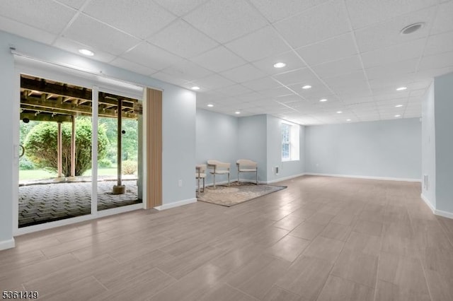 9 Mcgovern Ct, Bridgewater Twp, NJ 08807 - unfurnished room featuring recessed lighting, a paneled ceiling, and wood finished floors