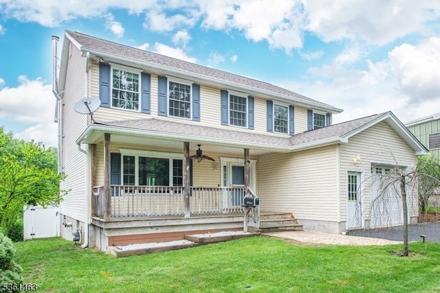 5 Britton St, Netcong Boro, NJ 07857 - view of front of home featuring a porch and a front lawn