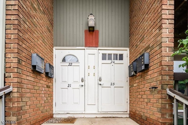 16 Deanna Dr Unit 23, Hillsborough Twp, NJ 08844 - doorway to property featuring brick siding