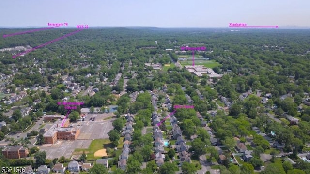 2052 Church Ave, Scotch Plains Twp, NJ 07076 - bird's eye view of a heavily wooded area