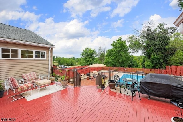 933 River Rd, Hillsborough Twp, NJ 08844 - deck with a fenced backyard
