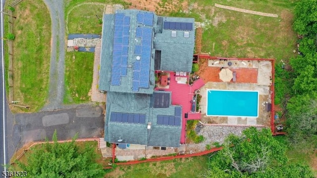 933 River Rd, Hillsborough Twp, NJ 08844 - drone / aerial view of a pool