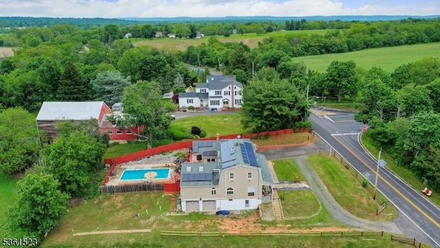 933 River Rd, Hillsborough Twp, NJ 08844 - aerial view of a pool