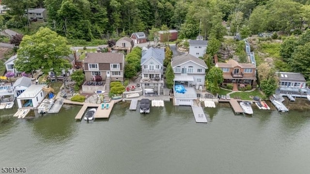 307 Squaw Trl, Hopatcong Boro, NJ 07821 - bird's eye view of a forest and a nearby body of water