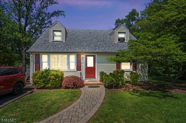 10 Hanover Ave, Hanover Twp, NJ 07981 - cape cod house featuring a front lawn and roof with shingles