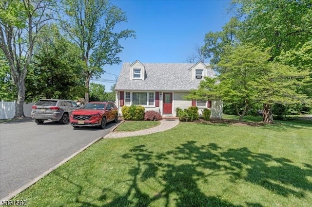 10 Hanover Ave, Hanover Twp, NJ 07981 - new england style home featuring a front yard, asphalt driveway, and a shingled roof