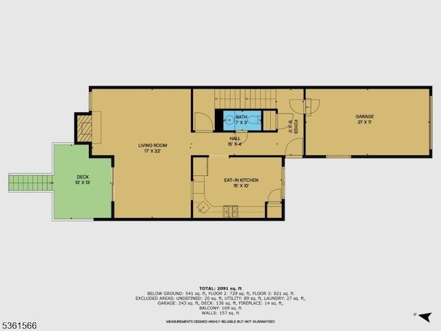 205 Burlington Ct, Raritan Twp, NJ 08822 - home floor plan