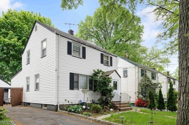 420 Hollywood Ave, Hillside Twp, NJ 07205 - view of front facade with a chimney